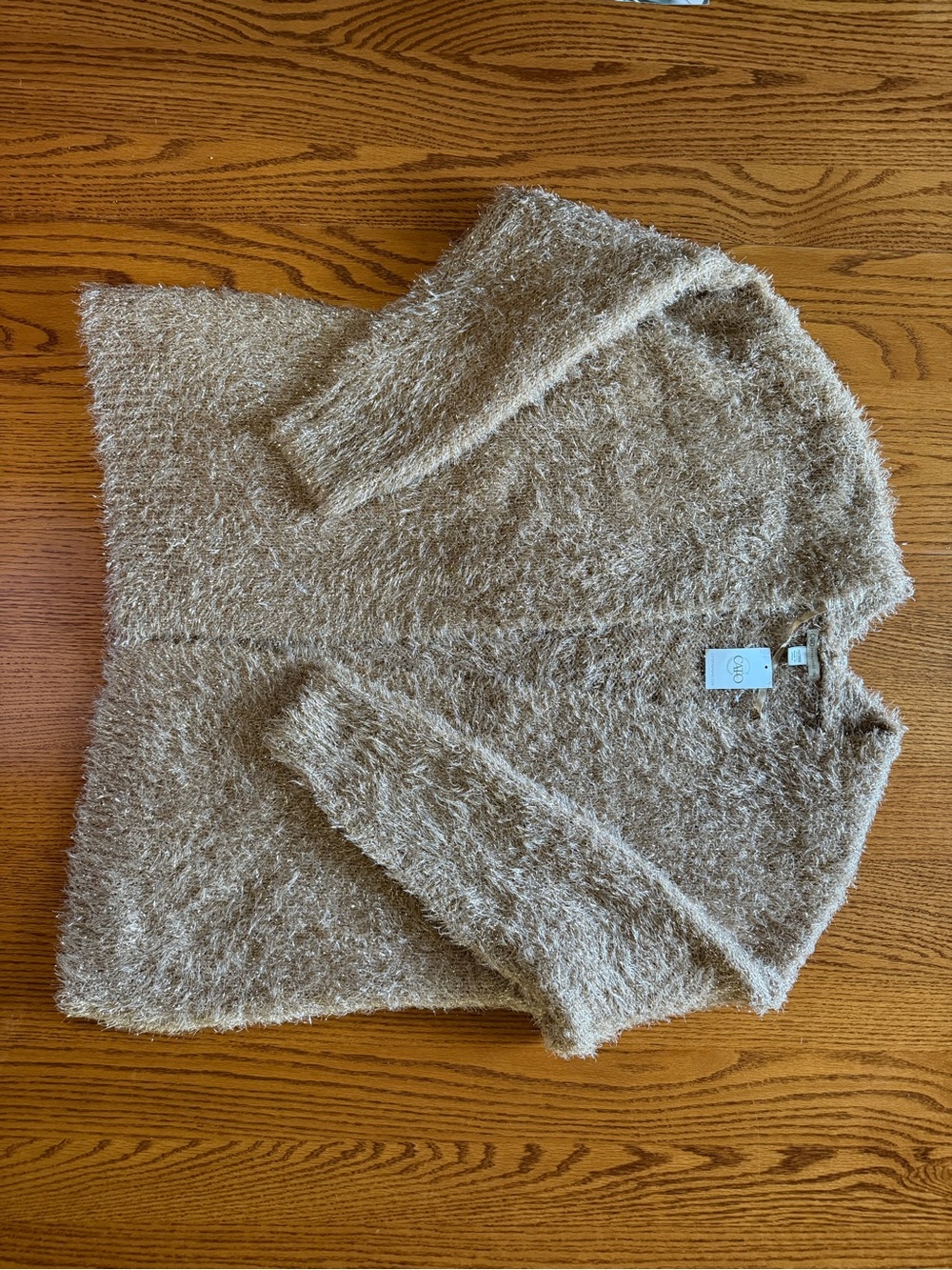 NWT gold cozy cardigan